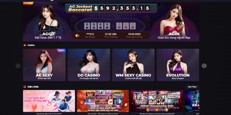 Casino là chuyên mục hấp dẫn do 88AA phát triển